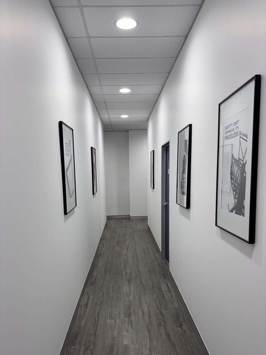 Commercial fit-out painting by Wilson Precision Painting